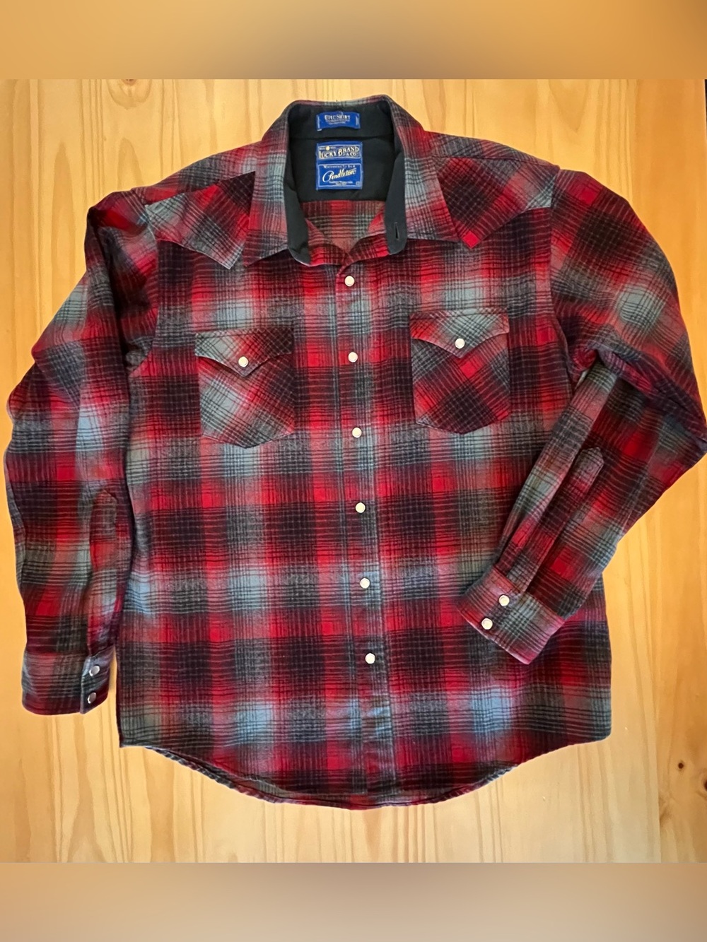 LUCKY x PENDLETON Collab 100% Virgin “Epic Shirt” Wool Flannel Shirt Men’s Large